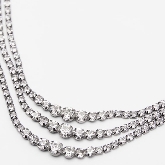 Zara Jewelry Zara Sparkly Necklace Poshmark